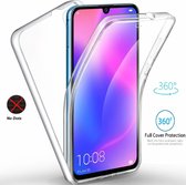 Ntech Huawei P30 Pro Dual TPU Case hoesje 360° Cover 2 in 1 Case ( Voor en Achter) Transparant