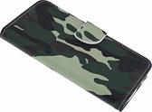 Ntech Camouflage Design Portemonnee Hoesje Met Pasjesruimte & Magneet flapje - Samsung Galaxy A30