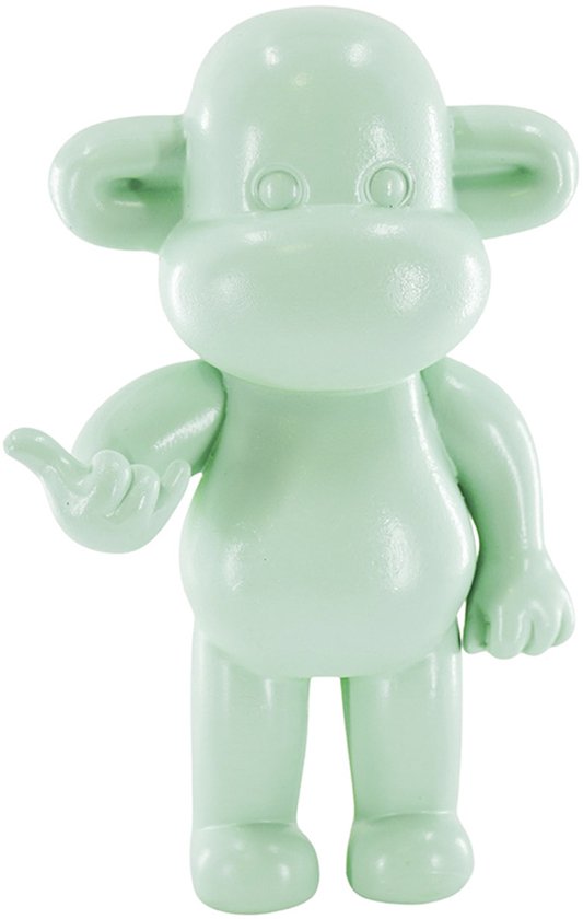 Ornement Housevitamin - Statue de singe à suspendre « La Legend» - Polyrésine - 11 x 7 x 19 cm - Vert menthe