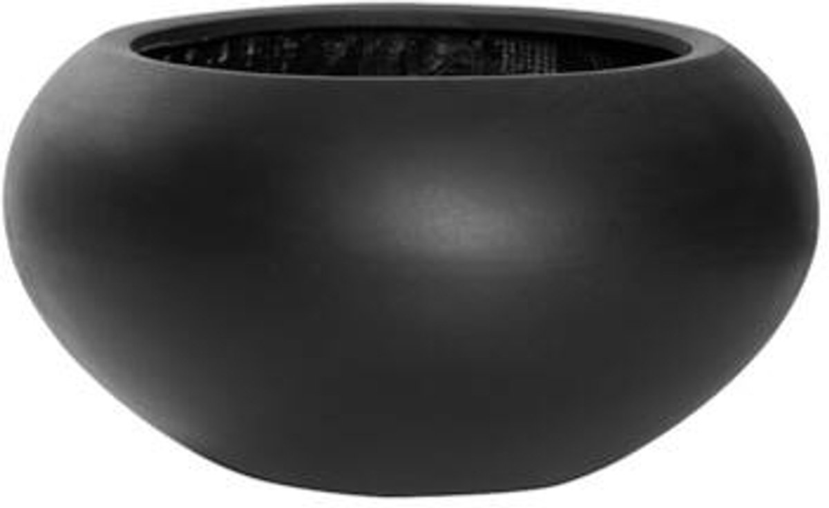 Pottery Pots - Plantenbak Cora S - Ø47cm x H25.5cm - Indoor en Outdoor - Black