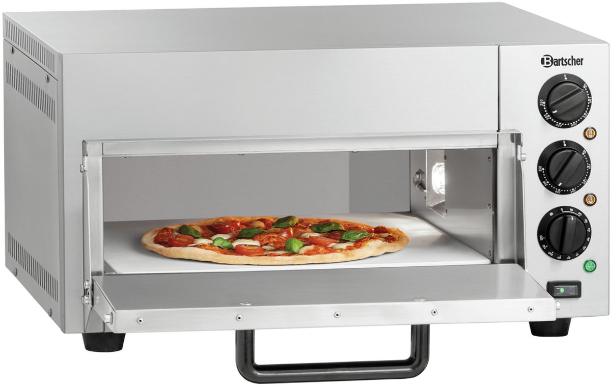 Bartscher Pizzaoven ST415-2 - 1x Ø40 cm - 50-350°C - 230V - 580x580x315mm - Horeca Oven