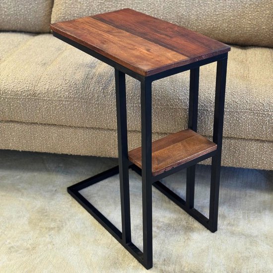 Table pour ordinateur portable IronWood en bois de manguier - Industriel