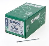 Spax Spaanplaatschroef Verzinkt Torx 5.0 x 90 - 100 stuks