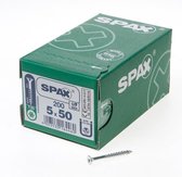 SPAX 191010500503 Universele schroef, Verzonken kop, 5 x 50, Deeldraad, T-STAR plus T20 - WIROX - 200 stuks
