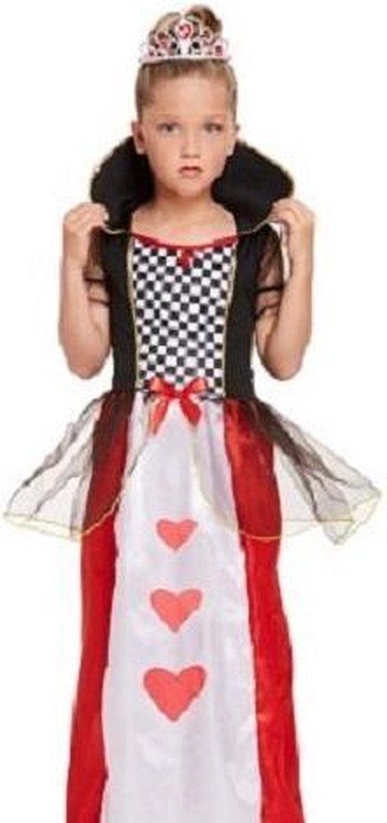 Alice in Wonderland - Queen of Hearts Kostuum - Meisjes - Koningin Harten  Jurk -... | bol.com