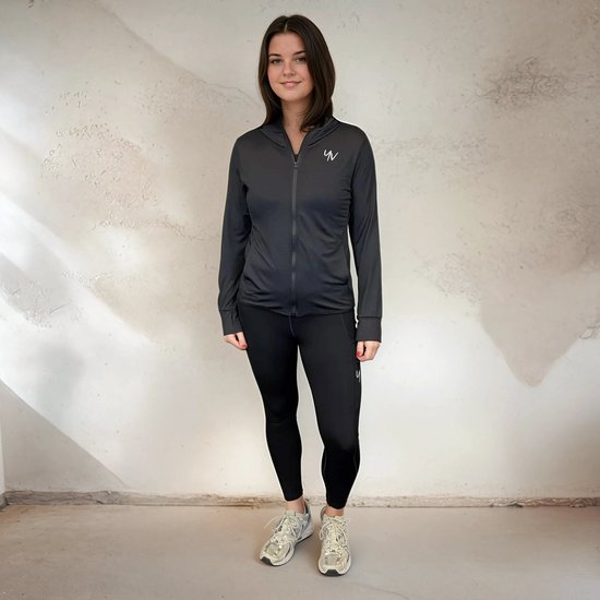Gilet de sport YV SPORT Geneva - Également disponible en grande taille - Qualité Premium - Léger - Séchage rapide - Poches zippées - Liberté de mouvement optimale - Respirant et confortable - Vêtements de sport pour femme - Zwart - S