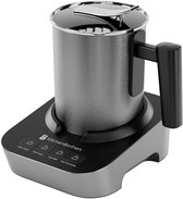 Bol.com KitchenBrothers Elektrische Melkopschuimer - Melkklopper - Vaatwasserbestendig - 4-in-1 - 400 ML - Voor 3 Cappuccino's -... aanbieding