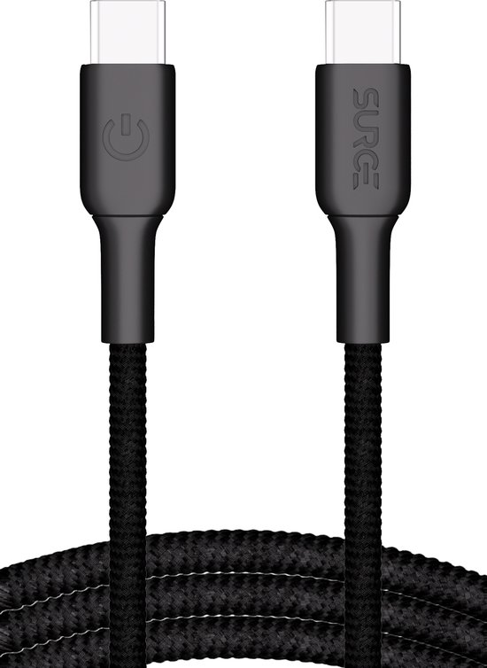 Surge USB C naar USB C kabel - 100W - 2 Meter Oplaadkabel - Snellader met 15% Kevlar