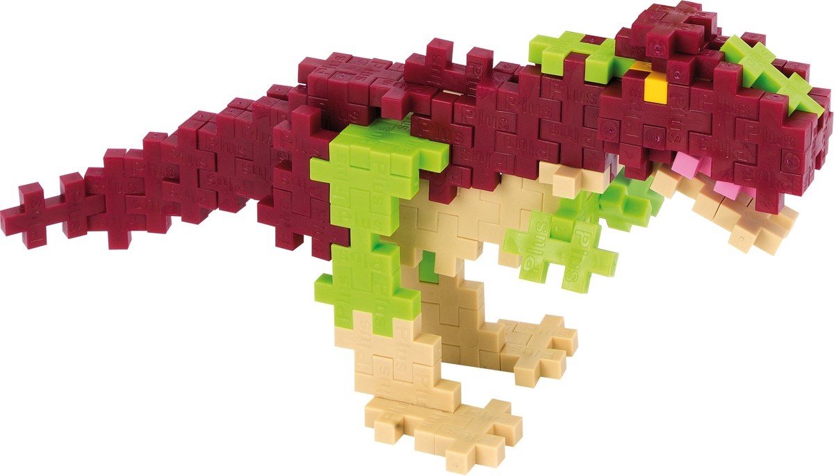 Plus-Plus Tube T-Rex Dinosaurus 100 delige bouwset - 4200 - Bouwspeelgoed - Constructiespeelgoed - Set met bouwstenen - Vanaf 5 jaar — afbeelding 4