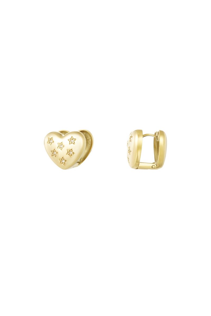 Everyday hearts oorbellen Goud
