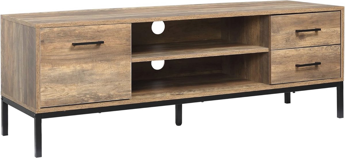 TV-meubel voor televisies tot 50 inch met opbergruimte en kabeldoorvoeringen