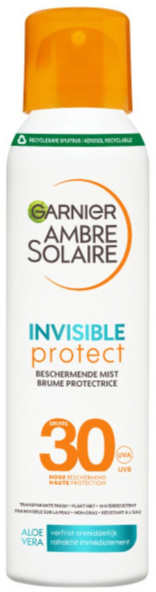 Garnier Ambre Solaire Invisible Protect Mist SPF 30 - 3 x 150 ml - Voordeelverpakking
