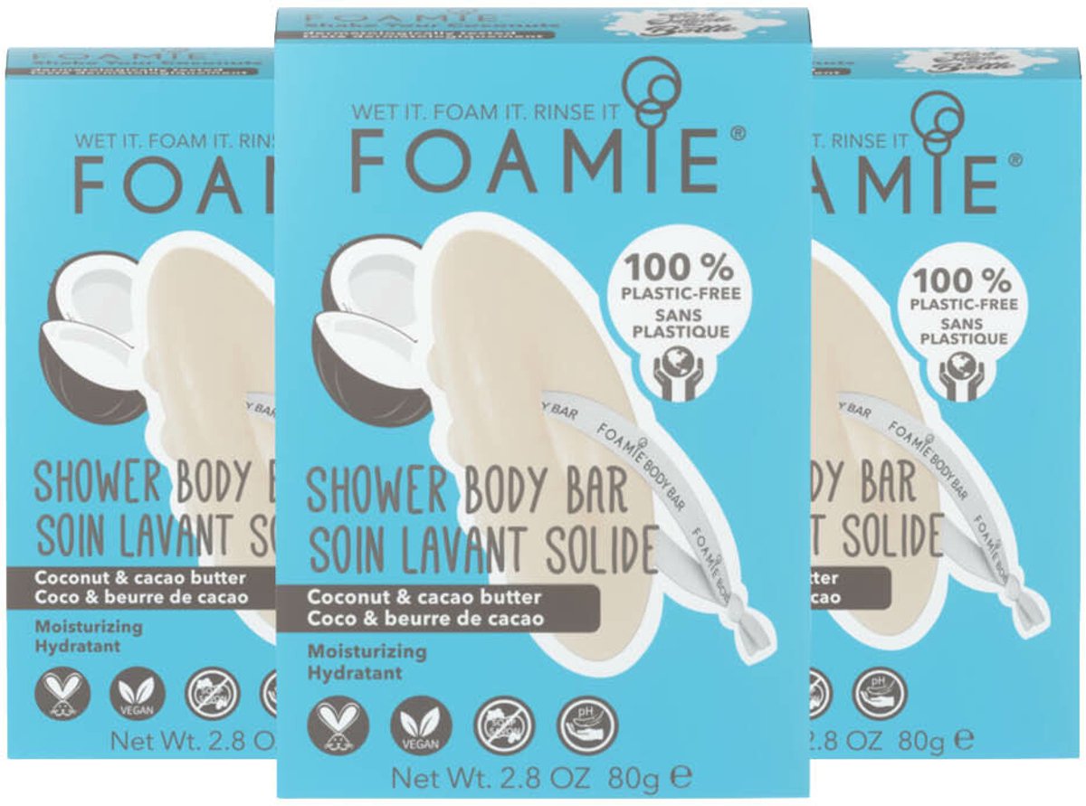 Foamie Body Bar Shake Your Coconuts - 3 x - Voordeelverpakking