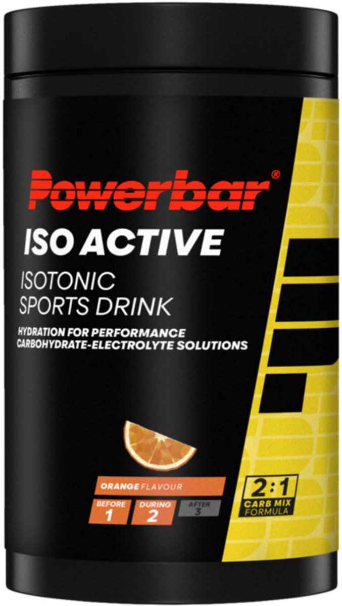 Goedkoopste Powerbar sportdrank | Iso Active | Orange | 600 gram - 9 liter