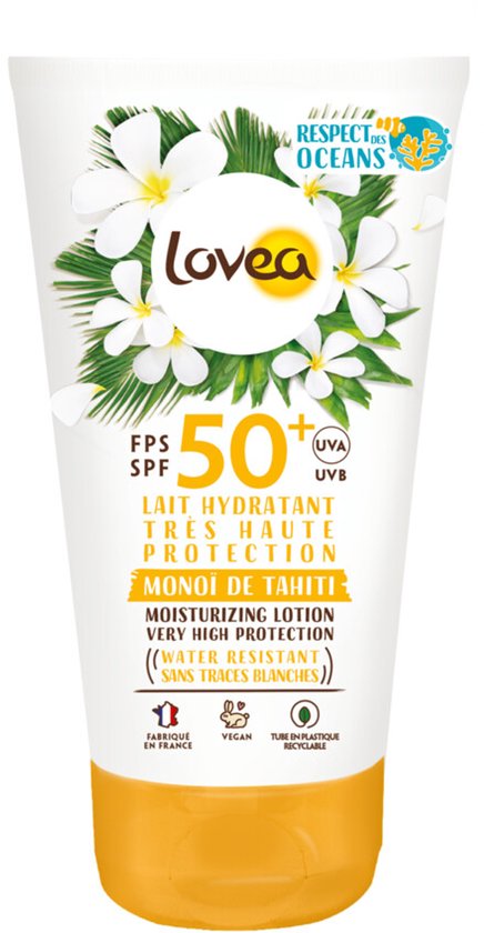 Lovea Sun Lait Crème solaire SPF 50+ - 3 x 150 ml - Pack économique