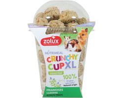 Knaagdier Snack ZOLUX - Crunchy Cup XL 190gr - Natuurlijke Luzerne, Zonder Kleurstoffen en Suikers