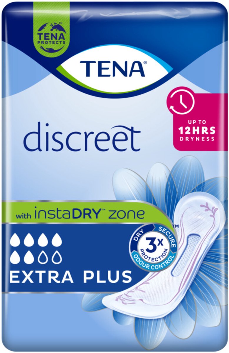 Goedkoopste 3x TENA Discreet Extra Plus 16 stuks