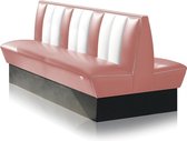 Bel Air Dinerbank Double Booth HW-150DB Dusty Rose
