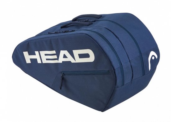 Head Base Padel Tas M – Ruime Padel Racket Bag – 2 Compartimenten – Navy Blauw – Voor 3 Rackets & Accessoires – Padeltas - Padeltassen - Voor Heren en Vrouwen - Unisex Comfortabele Draagband