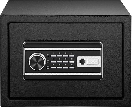 Kluis, Geldkluis Van 0,8 Kubieke Meter met Vingerafdruk- En Digitaal Toetsenbordslot, Brand- En Waterbestendige Kluis voor Thuisgebruik, Inclusief 2 Sleutels voor Documenten, Geld En Sieraden