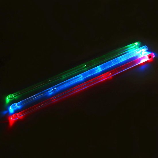 Led Light Up Drumsticks Jazz Drum Sticks 15 Gradië... - Vicedeal