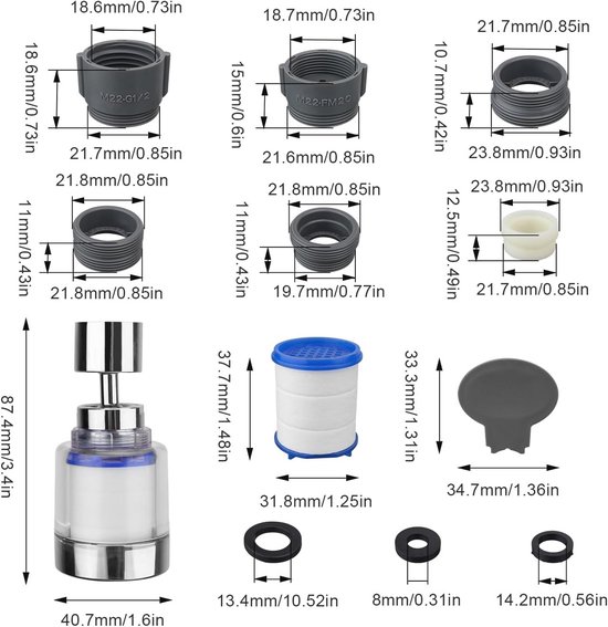 Neuankömmling Keramik patrone Küche Badezimmer montiert Wasserfilter Wasserhahn