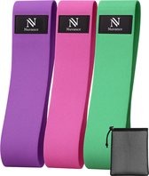 Nuvance Weerstandsbanden Set Inclusief Draagtas - 3 Delige Set - Resistance Band - Fitness Elastiek - eBook met extra oefeningen