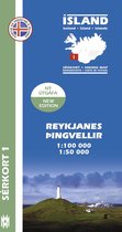Island Serkort 01 Reykjanes - Pingvellir 1 : 100 000 / 1 : 50 000