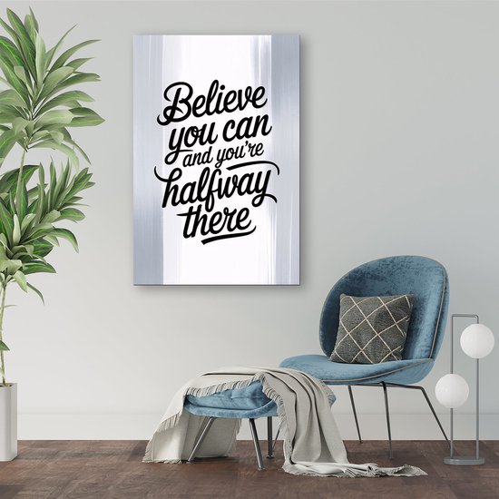 Image inspirante en noir et blanc - Décoration murale motivante - Texte d'affiche - Typographie - Affiche moderne - Décoration murale de chambre - affiche 50x70 cm