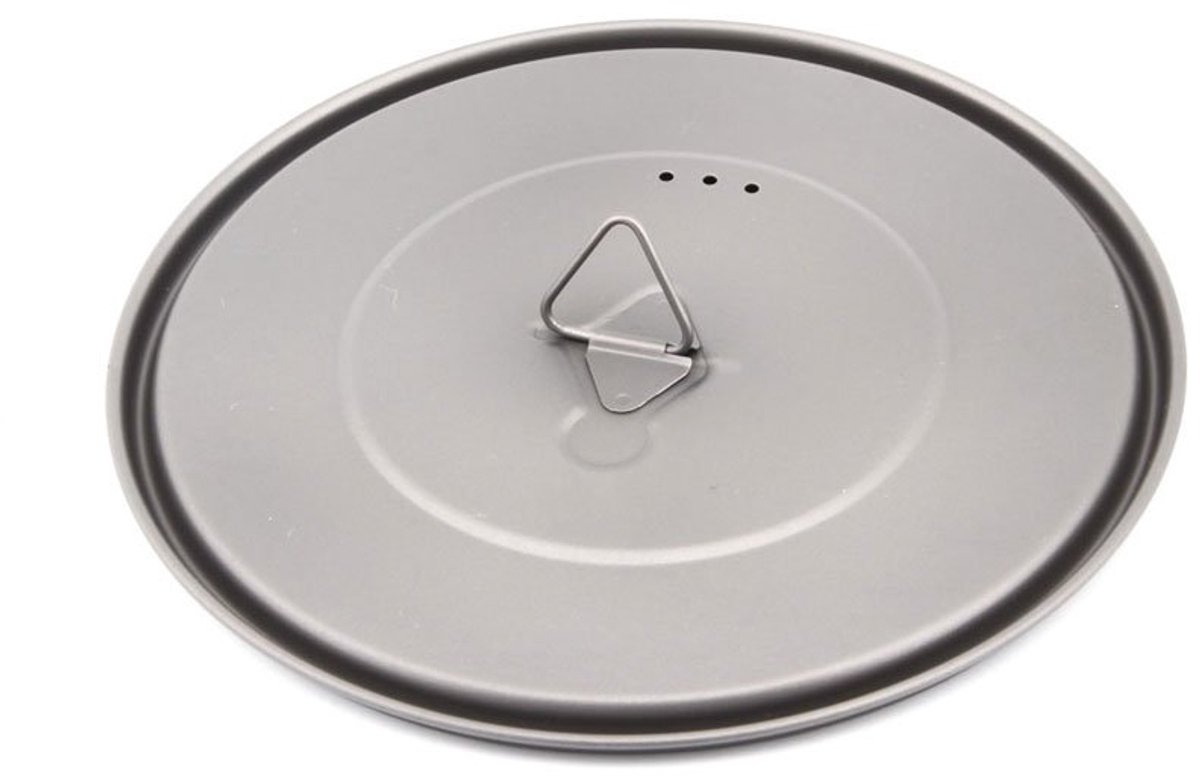 Ibenzoa® Titanium Deksel voor Kopjes en Potten - 80mm Diameter, Lichtgewicht en Duurzaam