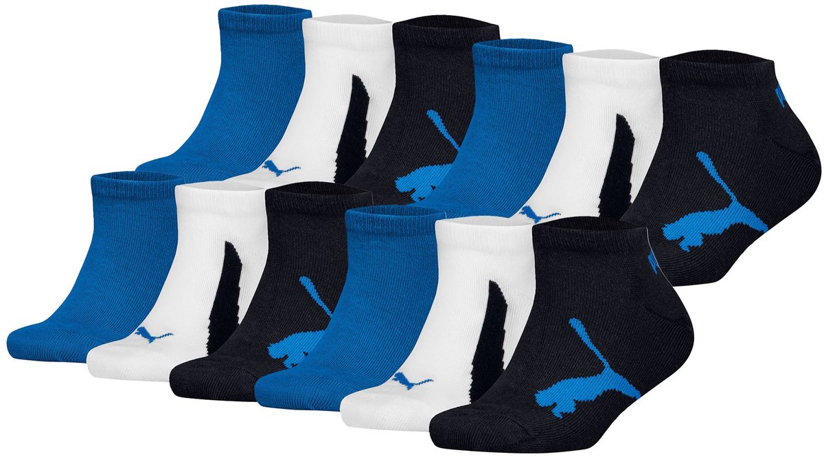 Puma Sokken BWT Sneaker 12P Verpakking van 12 Zwart
