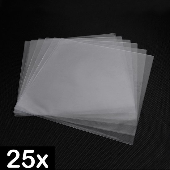 Pinguïn Records Glasheldere PVC hoezen - LP hoezen - 25 stuks - VinylCare Ultimate Shieldsleeve - LP Beschermhoezen - Hard plastic - Premium kwaliteit - Extra stevige hoeken - Buitenhoezen voor standaard LP’s - 250 Micron
