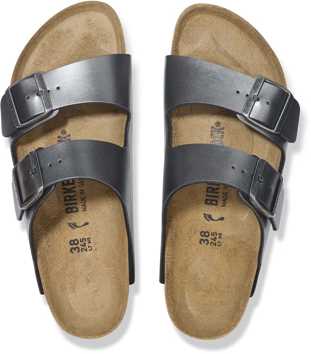 Sandalen Birkenstock Arizona Birko Flor Fashion Wear Vrouwen Zwart