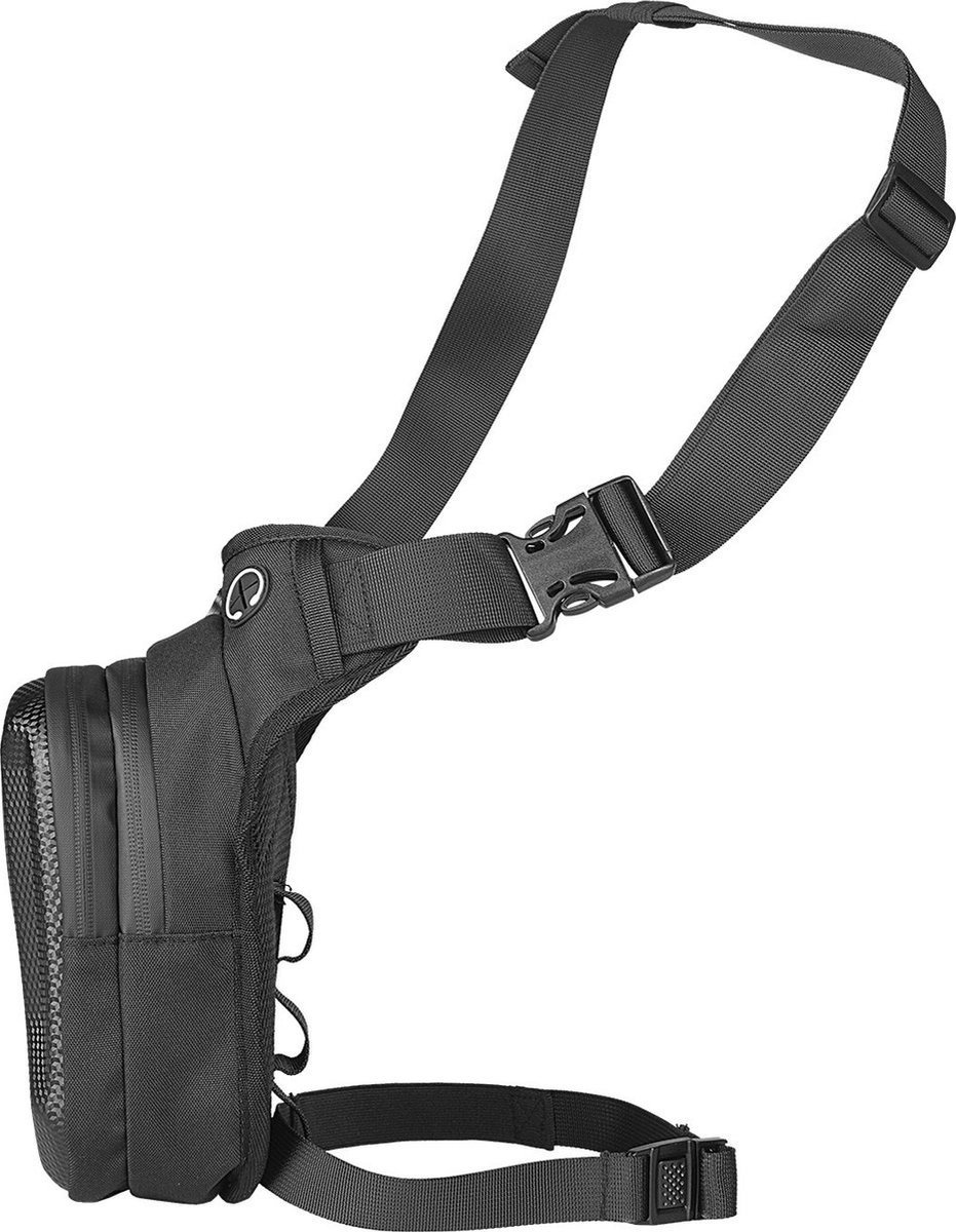 Nixnix® - Sport Tas met Been Bevestiging- Zwart - Rugzak - Motor - 1L