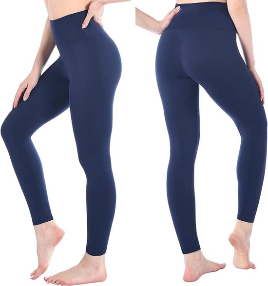 Legging met Hoge Taille voor Vrouwen - Boterzachte Yoga Broekjes voor Sport en Fitnes S-M — afbeelding 3