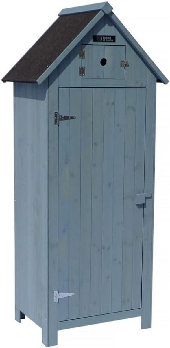 Imperatoris - Tuinkast - Tuinkast Hout - Tuinkasten voor Vuiten - Tuinkasten - Tuinberging Hout - Tuin Kast - Houten Opbergkast - Tuin Berging - Hemelsblauw - 77 x 54,5 x 179 cm
