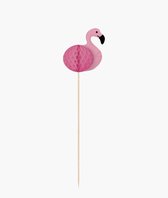 Flamingo Cocktailprikkers – 16 Stuks – Tropische Feestprikkers voor Hapjes & Drankjes – Wegwerp Decoratie – Perfect voor Zomerfeest, BBQ & Themafeest
