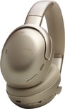 Gouden JBL over-ear koptelefoon met zachte oorkussens en hoofdband.