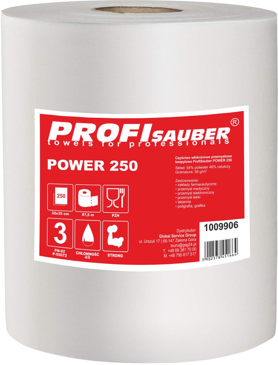Absorberend industrieel non-woven poetsdoek ProfiSauber POWER 250
