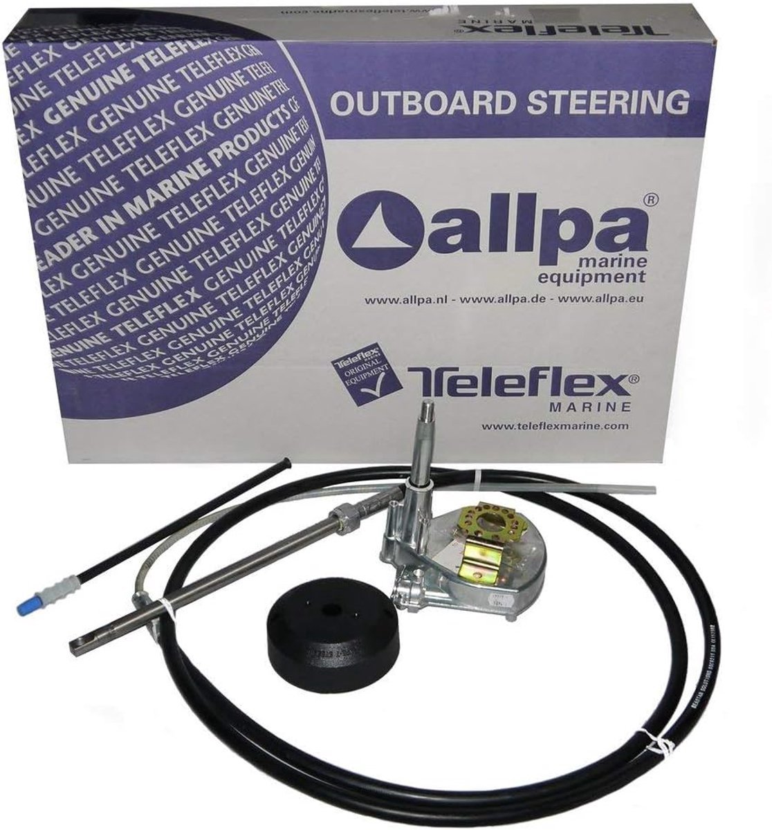 SeaStar Light Duty Compac-T stuursysteem met kabel 7' (2.13m)