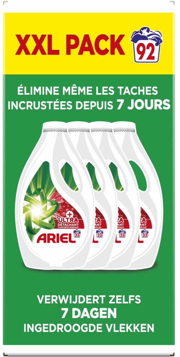 Goedkoopste Ariel Vloeibaar Wasmiddel Ultra Vlekverwijderaar 92 Wasbeurten 4140 ml