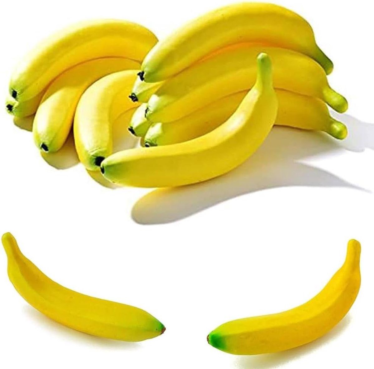 10 stuks kunstzinnige levensechte bananendecoratie - namaakvruchten fruit feest festival decoratie