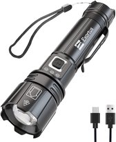 Bol.com Exortus® Oplaadbare LED Zaklamp - Maglite 1500 Lumen - Duurzaam en Waterdicht - 14500 Batterij aanbieding