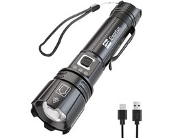 Exortus® Oplaadbare LED Zaklamp - Maglite 1500 Lumen - Duurzaam en Waterdicht - 14500 Batterij