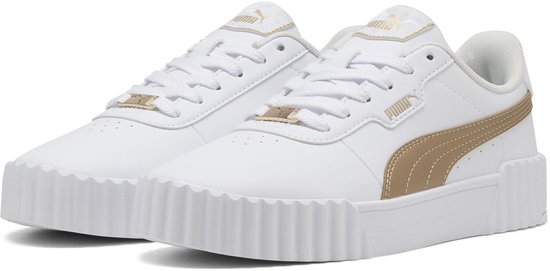 Baskets pour femmes PUMA Carina 3.0 DayINight pour femme - White PUMA - Or PUMA