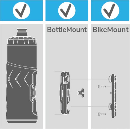 Drinkfles met Magnetische Houder voor Fiets - 600 ml — afbeelding 3