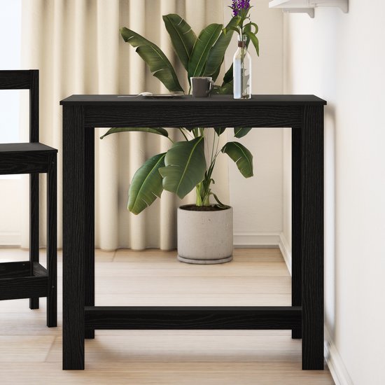 vidaXL Bartafel met rekken 102x50x103,5 cm bewerkt hout betongrijs, statafel, hoge tafel, keukenbar, statafeltje, keukentafel, bistrotafel, bar tafel