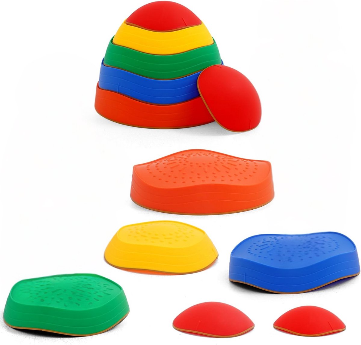 Stapelstenen - Stapstenen - Montessori - Evenwicht - Motorisch - Kinderen - Balansstenen - Balansspeelgoed - Peuterspeelgoed - Rivierstenen - Heuveltoppen