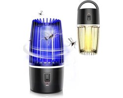 B-care Elektrische Muggenlamp – 4000 mAh Batterij – Nachtlamp – UV Muggenlamp – Muggenvanger – Geluidloos – Insectenverdelger – Vliegenlamp – Muggendoder – Mosquitokiller- Antimuggenlamp