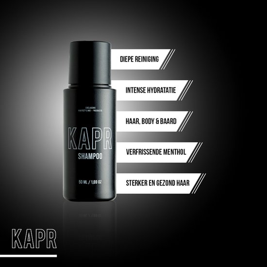 KAPR Discovery (gift) Kit SHAPER 50ml + Gratis Toilettas - vaderdag cadeau - Grooming Tonic - Shampoo - Parfum - Luxe Verzorgingskit voor Mannen